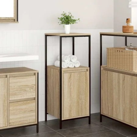 Mueble de baño con estantes roble Sonoma 36x35x95 cm de , Tocadores de baño - Ref: Foro24-861913, Precio: 50,47 €, Descuento: %