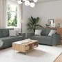 Juego de sofás con cojines 2 piezas tela gris oscuro by , Sofas - Ref: Foro24-3324692, Price: 467,07 €, Discount: %