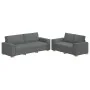 Juego de sofás con cojines 2 piezas tela gris oscuro by , Sofas - Ref: Foro24-3324692, Price: 467,07 €, Discount: %