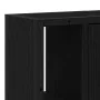 Armario de baño con espejo de madera de roble negro 60x16x60 cm de , Tocadores de baño - Ref: Foro24-862228, Precio: 64,29 €,...