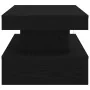 Mesa de centro con luces LED roble negro 90x50x40 cm by , Coffee table - Ref: Foro24-862256, Price: 97,47 €, Discount: %