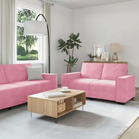 Juego de sofás con cojines 2 piezas terciopelo rosa by , Sofas - Ref: Foro24-3324703, Price: 502,23 €, Discount: %