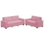 Juego de sofás con cojines 2 piezas terciopelo rosa by , Sofas - Ref: Foro24-3324703, Price: 502,23 €, Discount: %