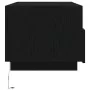 Mesa de centro con luces LED roble negro 90x49x40 cm by , Coffee table - Ref: Foro24-862254, Price: 112,46 €, Discount: %