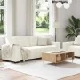 Juego de sofás con cojines 2 piezas terciopelo crema by , Sofas - Ref: Foro24-3324708, Price: 487,47 €, Discount: %