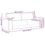 Juego de sofás con cojines 2 piezas terciopelo crema by , Sofas - Ref: Foro24-3324708, Price: 487,47 €, Discount: %
