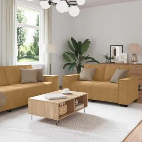 Juego de sofás con cojines 3 piezas terciopelo marrón von , Sofas - Ref: Foro24-3324625, Preis: 610,32 €, Rabatt: %