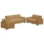 Juego de sofás con cojines 3 piezas terciopelo marrón by , Sofas - Ref: Foro24-3324625, Price: 610,32 €, Discount: %