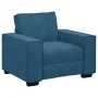 Juego de sofás con cojines 3 piezas terciopelo azul de , Sofás - Ref: Foro24-3324627, Precio: 630,97 €, Descuento: %