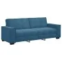 Juego de sofás con cojines 3 piezas terciopelo azul de , Sofás - Ref: Foro24-3324627, Precio: 630,97 €, Descuento: %