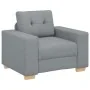 Sillón Sofá Tela Gris Claro 60 cm by , Sofas - Ref: Foro24-4105058, Price: 159,36 €, Discount: %