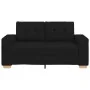 Sofá Loveseat de tela negra de 120 cm de , Sofás - Ref: Foro24-4105070, Precio: 214,07 €, Descuento: %