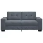 Sofá Loveseat gris oscuro 140 cm terciopelo by , Sofas - Ref: Foro24-4105123, Price: 230,19 €, Discount: %