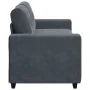 Sofá Loveseat gris oscuro 140 cm terciopelo by , Sofas - Ref: Foro24-4105123, Price: 230,19 €, Discount: %