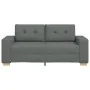 Sofá Loveseat gris oscuro 140 cm de tela de , Sofás - Ref: Foro24-4105079, Precio: 223,25 €, Descuento: %
