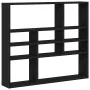 Estante de pared roble negro 90x16x78 cm madera de ingeniería von , Regale und Regale - Ref: Foro24-862510, Preis: 53,36 €, R...