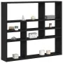 Estante de pared roble negro 90x16x78 cm madera de ingeniería von , Regale und Regale - Ref: Foro24-862510, Preis: 53,36 €, R...