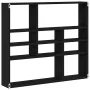 Estante de pared roble negro 90x16x78 cm madera de ingeniería von , Regale und Regale - Ref: Foro24-862510, Preis: 53,36 €, R...