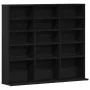 Mueble para CD roble negro 100,5x23x89,5 cm madera ingeniería by , CD and DVD storage - Ref: Foro24-862481, Price: 78,50 €, D...