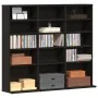 Mueble para CD roble negro 100,5x23x89,5 cm madera ingeniería by , CD and DVD storage - Ref: Foro24-862481, Price: 78,50 €, D...