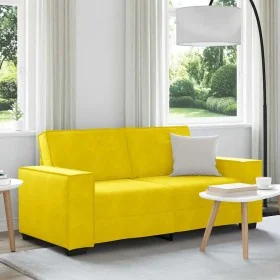 Sofá de 2 plazas terciopelo amarillo 140 cm by , Sofas - Ref: Foro24-4105026, Price: 214,84 €, Discount: %