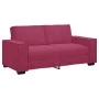 Sofá de 2 plazas de terciopelo rojo tinto 140 cm by , Sofas - Ref: Foro24-4105024, Price: 214,84 €, Discount: %