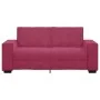 Sofá de 2 plazas de terciopelo rojo tinto 140 cm by , Sofas - Ref: Foro24-4105024, Price: 214,84 €, Discount: %
