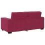 Sofá de 2 plazas de terciopelo rojo tinto 140 cm by , Sofas - Ref: Foro24-4105024, Price: 214,84 €, Discount: %