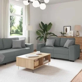 Conjunto de sofá de 3 piezas con cojines de tela gris oscuro by , Sofas - Ref: Foro24-3324650, Price: 618,89 €, Discount: %
