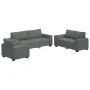 Conjunto de sofá de 3 piezas con cojines de tela gris oscuro by , Sofas - Ref: Foro24-3324650, Price: 618,89 €, Discount: %