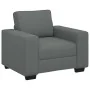 Conjunto de sofá de 3 piezas con cojines de tela gris oscuro by , Sofas - Ref: Foro24-3324650, Price: 618,89 €, Discount: %