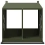 Nido para gallinas con 2 compartimentos de metal verde oliva by , Cages and habitats for small animals - Ref: Foro24-864347, ...
