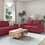 Juego de sofás con cojines 2 piezas tela rojo tinto by , Sofas - Ref: Foro24-3324734, Price: 466,16 €, Discount: %