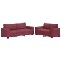 Juego de sofás con cojines 2 piezas tela rojo tinto by , Sofas - Ref: Foro24-3324734, Price: 466,16 €, Discount: %