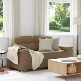 Sofá de 2 plazas de cuero sintético color capuchino 120 cm by , Sofas - Ref: Foro24-4105336, Price: 224,44 €, Discount: %