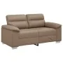 Sofá de 2 plazas de cuero sintético color capuchino 120 cm de , Sofás - Ref: Foro24-4105336, Precio: 224,43 €, Descuento: %