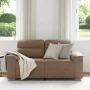 Sofá de 2 plazas de cuero sintético color capuchino 120 cm de , Sofás - Ref: Foro24-4105336, Precio: 224,43 €, Descuento: %