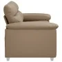 Sofá de 2 plazas de cuero sintético color capuchino 120 cm de , Sofás - Ref: Foro24-4105336, Precio: 224,43 €, Descuento: %
