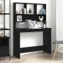 Escritorio con estantes contrachapada roble negro 102x45x148cm by , Desks - Ref: Foro24-861985, Price: 82,24 €, Discount: %