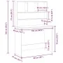 Escritorio con estantes contrachapada roble negro 102x45x148cm by , Desks - Ref: Foro24-861985, Price: 82,24 €, Discount: %