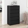 Cómoda de madera contrachapada roble negro 60x36x103 cm by , Sideboards - Ref: Foro24-862008, Price: 122,25 €, Discount: %