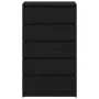 Cómoda de madera contrachapada roble negro 60x36x103 cm by , Sideboards - Ref: Foro24-862008, Price: 122,25 €, Discount: %