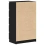 Cómoda de madera contrachapada roble negro 60x36x103 cm by , Sideboards - Ref: Foro24-862008, Price: 122,25 €, Discount: %