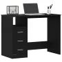 Escritorio con cajones contrachapada roble negro 102x50x76 cm de , Escritorios - Ref: Foro24-861993, Precio: 103,49 €, Descue...