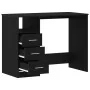 Escritorio con cajones contrachapada roble negro 102x50x76 cm de , Escritorios - Ref: Foro24-861993, Precio: 103,49 €, Descue...