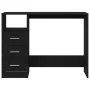 Escritorio con cajones contrachapada roble negro 102x50x76 cm de , Escritorios - Ref: Foro24-861993, Precio: 103,49 €, Descue...