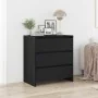 Aparador de madera de roble negro 70x41x75 cm de , Aparadores - Ref: Foro24-862083, Precio: 86,06 €, Descuento: %