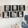 Estantes cúbicos de pared 6 uds roble negro 30x15x30 cm by , Shelves and shelves - Ref: Foro24-862057, Price: 56,82 €, Discou...