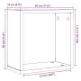 Estantes cúbicos de pared 6 uds roble negro 30x15x30 cm by , Shelves and shelves - Ref: Foro24-862057, Price: 56,82 €, Discou...