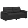 Sofá de 2 plazas de cuero sintético negro 140 cm by , Sofas - Ref: Foro24-4105343, Price: 229,19 €, Discount: %